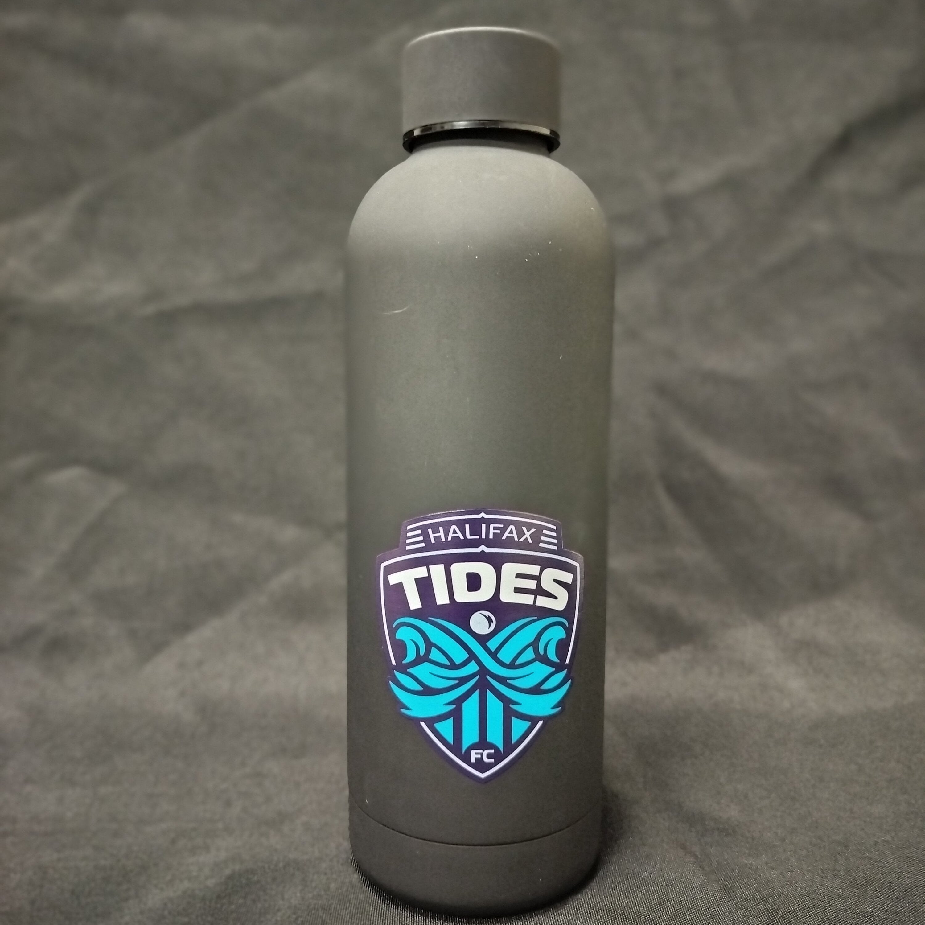 Black Tides FC Water bottle with Crested Logo