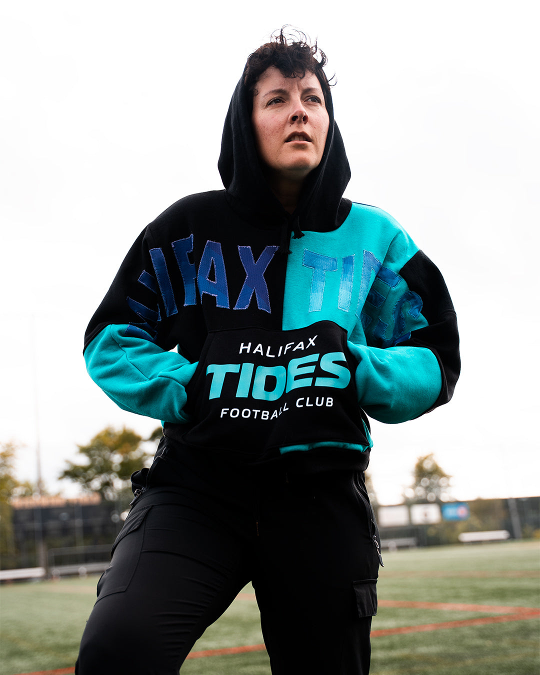 Tides x Shotgun Vintage: One-of-a-Kind Patchwork Crop Sweater