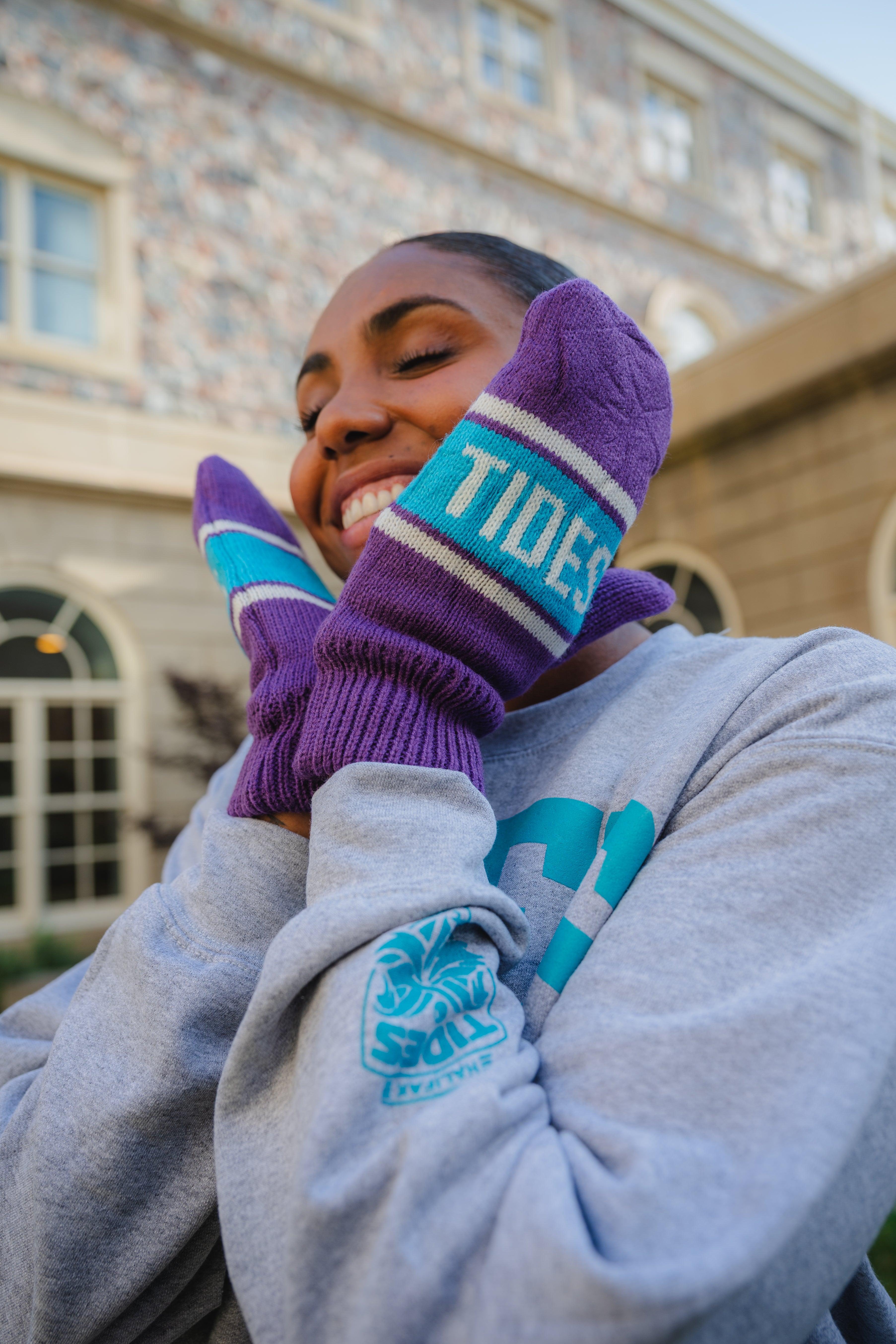 Tides Fleece-Lined Mittens