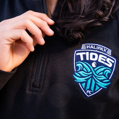 Women Zipping Halifax Tides FC Quarter Zip Sweater